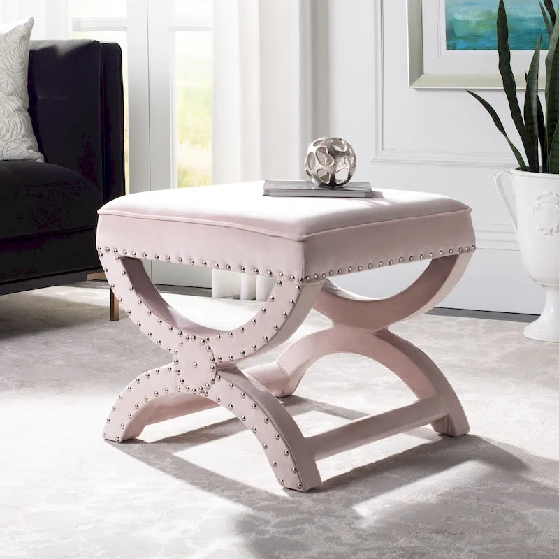 SAFAVIEH Ashanti X-Bench Pouf