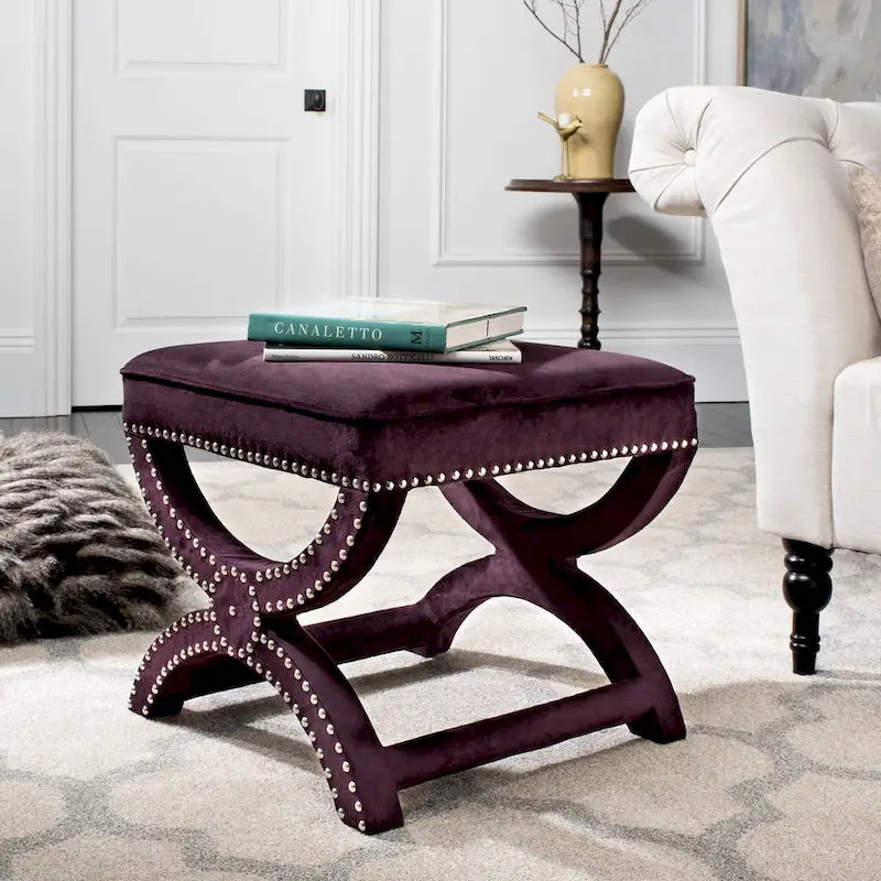 SAFAVIEH Ashanti X-Bench Pouf