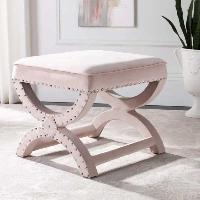 SAFAVIEH Ashanti X-Bench Pouf