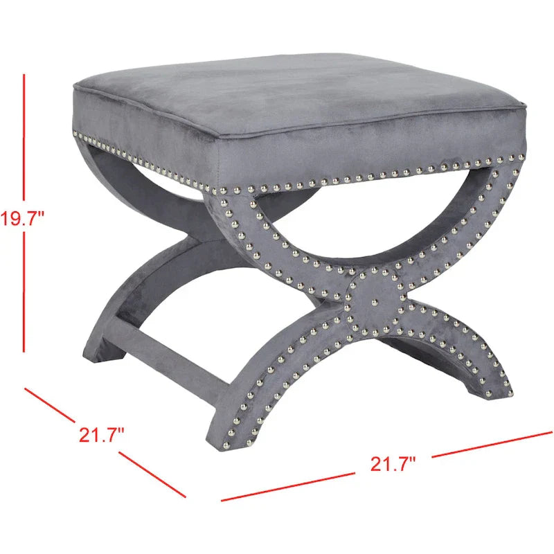 SAFAVIEH Ashanti X-Bench Pouf