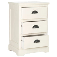 Table d'appoint de rangement à 3 tiroirs SAFAVIEH Claudine Gris - 17,7 x 13,8 x 26,8 - 18Lx14Px26H