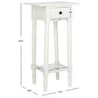 SAFAVIEH Table d'appoint noire Arrie - 17,7 x 13,8 x 31,9 - 18La x 14P x 32H