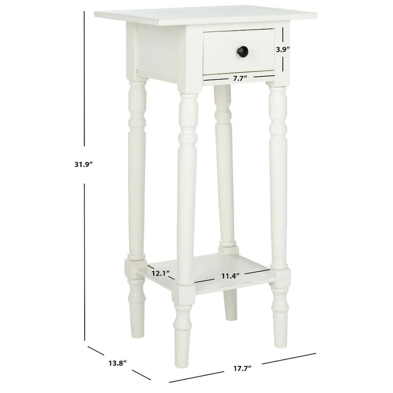 SAFAVIEH Table d'appoint noire Arrie - 17,7 x 13,8 x 31,9 - 18La x 14P x 32H