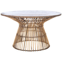 SAFAVIEH Aveline Table basse ronde moderne en rotin - 31,5 l x 31,5 P x 17,7 H - 32L x 32P x 18H