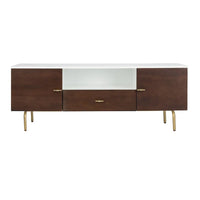 Meuble TV multimédia SAFAVIEH Lerke - 54 L x 15.7 P x 19.7 H - 54Lx16Px20H