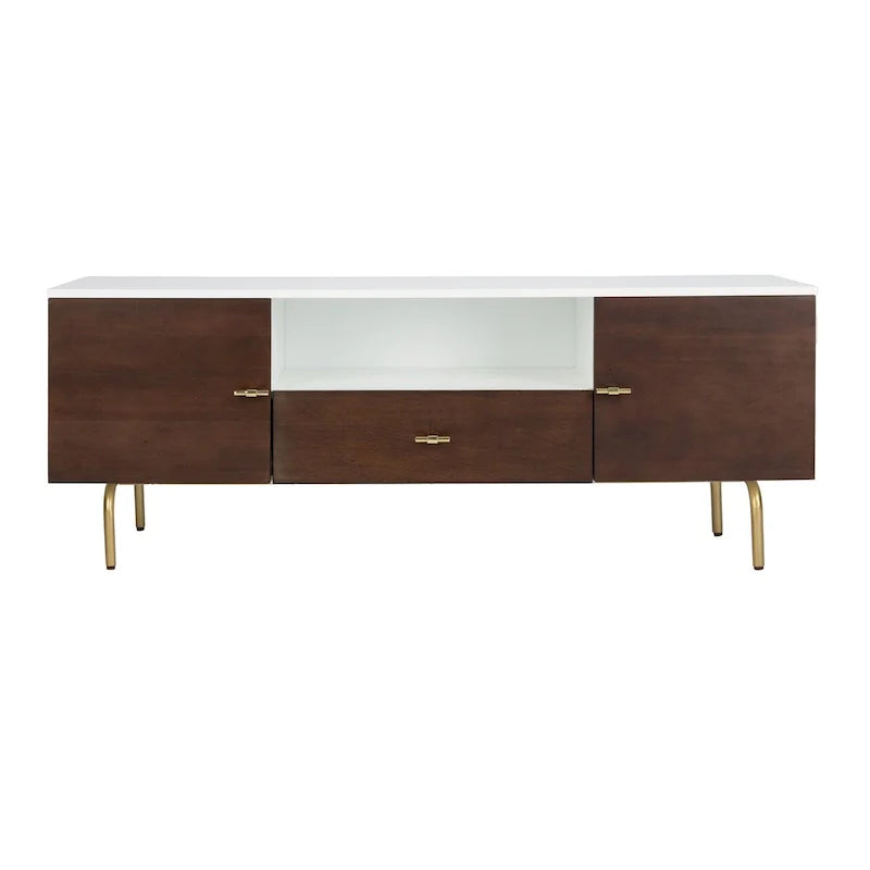 Meuble TV multimédia SAFAVIEH Lerke - 54 L x 15.7 P x 19.7 H - 54Lx16Px20H