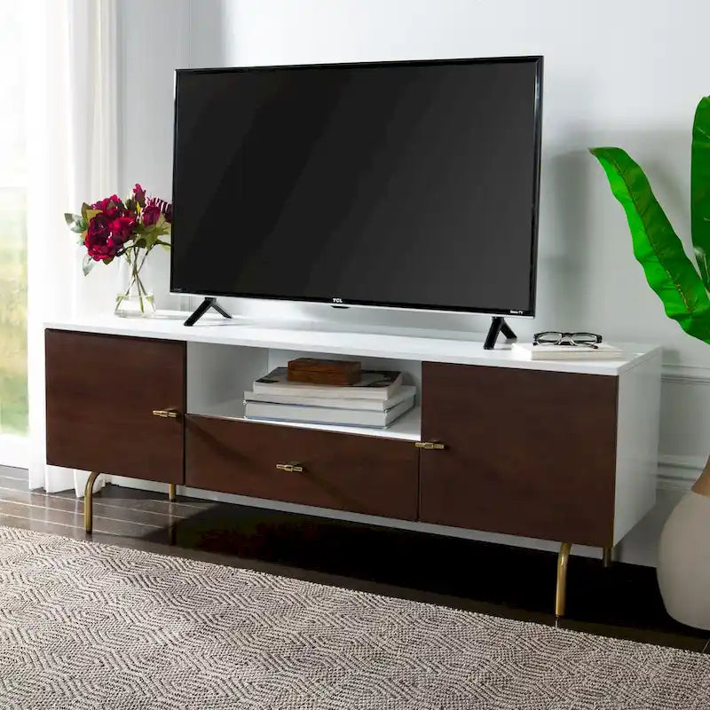 Meuble TV multimédia SAFAVIEH Lerke - 54 L x 15.7 P x 19.7 H - 54Lx16Px20H