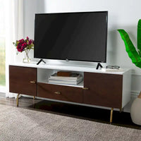 Meuble TV multimédia SAFAVIEH Lerke - 54 L x 15.7 P x 19.7 H - 54Lx16Px20H