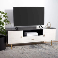 Meuble TV multimédia SAFAVIEH Lerke - 54 L x 15.7 P x 19.7 H - 54Lx16Px20H