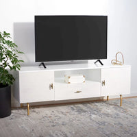 Meuble TV multimédia SAFAVIEH Lerke - 54 L x 15.7 P x 19.7 H - 54Lx16Px20H