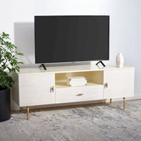 Meuble TV multimédia SAFAVIEH Lerke - 54 L x 15.7 P x 19.7 H - 54Lx16Px20H