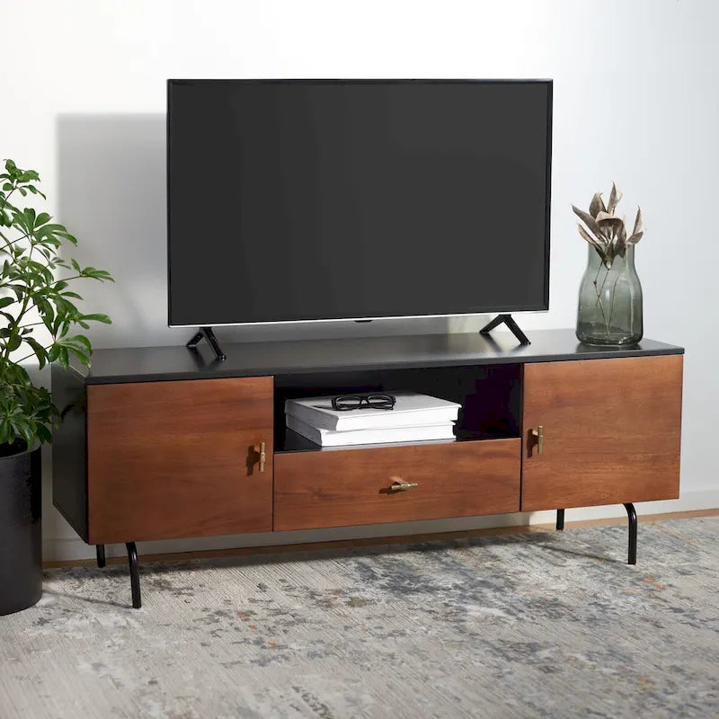 Meuble TV multimédia SAFAVIEH Lerke - 54 L x 15.7 P x 19.7 H - 54Lx16Px20H