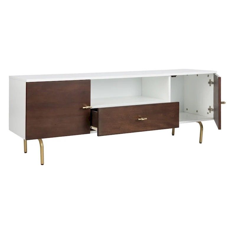 Meuble TV multimédia SAFAVIEH Lerke - 54 L x 15.7 P x 19.7 H - 54Lx16Px20H
