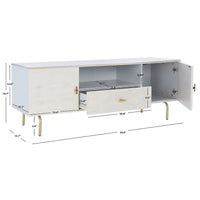 Meuble TV multimédia SAFAVIEH Lerke - 54 L x 15.7 P x 19.7 H - 54Lx16Px20H