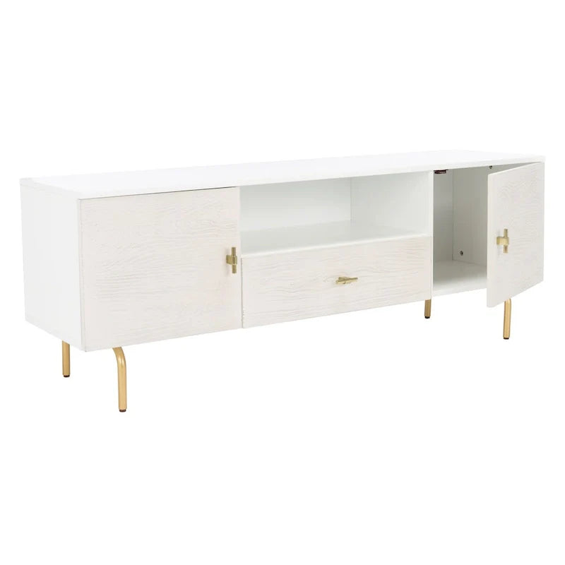 Meuble TV multimédia SAFAVIEH Lerke - 54 L x 15.7 P x 19.7 H - 54Lx16Px20H