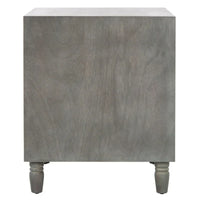 Table de chevet de rangement à 2 tiroirs Dila SAFAVIEH - 22 x 22 x 26 - 22 larg. x 22 prof. x 26 haut.