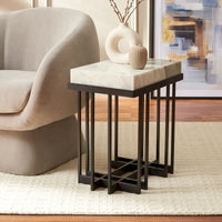 Table d'appoint rectangulaire Mazie SAFAVIEH - 19 L x 13 P x 22 H - 19Lx13Px22H