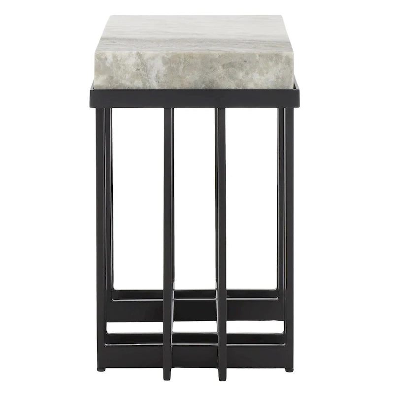 Table d'appoint rectangulaire Mazie SAFAVIEH - 19 L x 13 P x 22 H - 19Lx13Px22H