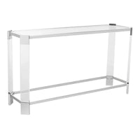 Console de salon SAFAVIEH Couture Orveig en acrylique – 52 L x 15 l x 29 H – 52Lx15Px29H