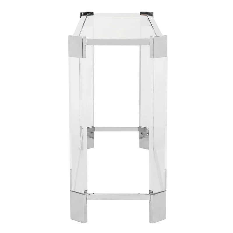 Console de salon SAFAVIEH Couture Orveig en acrylique – 52 L x 15 l x 29 H – 52Lx15Px29H