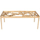 SAFAVIEH Julianne Table basse feuille d'or antique - 48 x 24 x 17,8 - 48Lx24Px18H