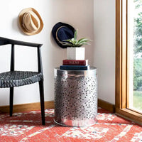 Table d'appoint Dianna SAFAVIEH - Argent - 15 x 15 x 19 - 15Lx15Px19H