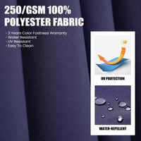 Crestlive Products Parasol déporté de terrasse carré 10 pieds à 2 niveaux, ombrage 360 avec base lestée