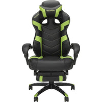Chaise de jeu RESPAWN 110 Pro - Chaise de jeu avec repose-pieds, chaise de bureau ergonomique