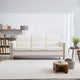 GDFStudio Addison 3-Seater 80 Sofa with Side Pockets and Rubber Wood Legs