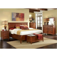 Collection de chambre King en bois massif Simply Solid Aiden, 6 pièces