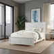 Lit en bois E.King captivant, blanc