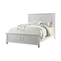 Lit en bois E.King captivant, blanc