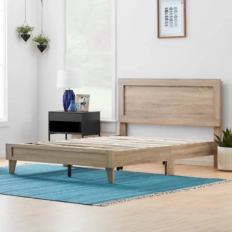 Lit plateforme classique en bois Brookside Leah