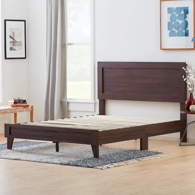Lit plateforme classique en bois Brookside Leah