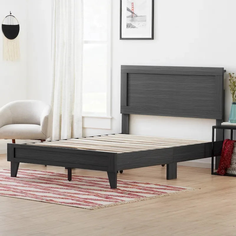 Lit plateforme classique en bois Brookside Leah