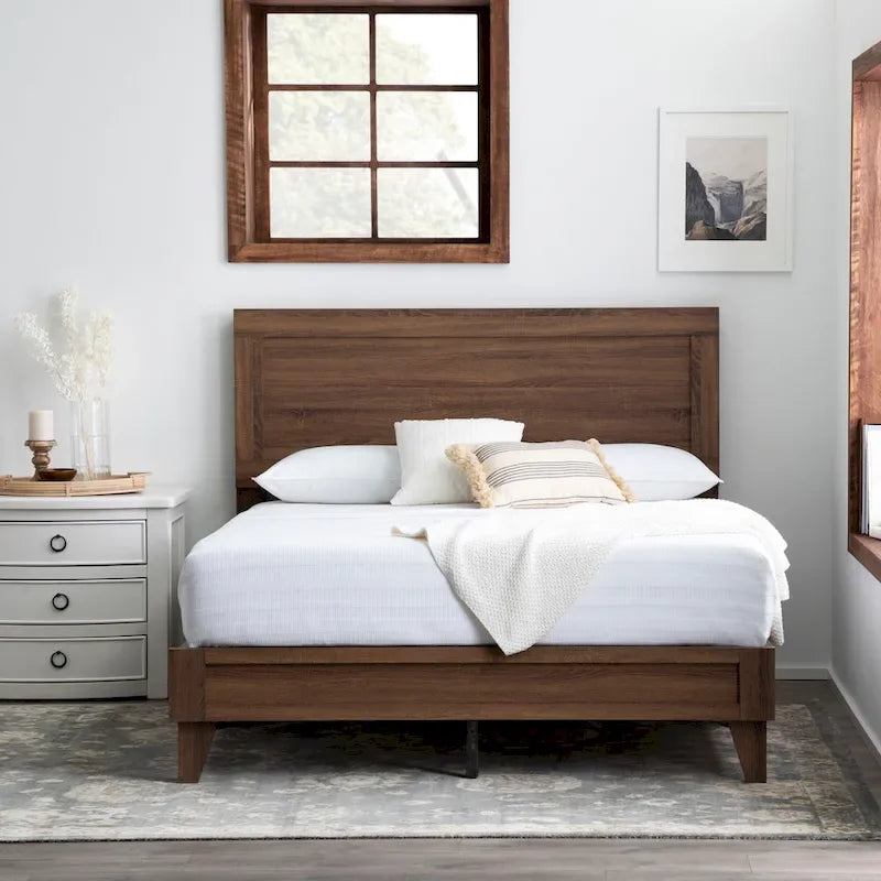 Lit plateforme classique en bois Brookside Leah
