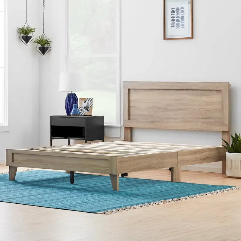 Lit plateforme classique en bois Brookside Leah