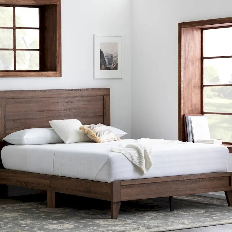 Lit plateforme classique en bois Brookside Leah