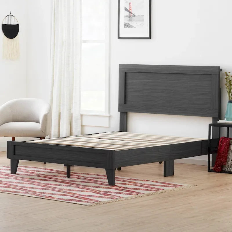 Lit plateforme classique en bois Brookside Leah