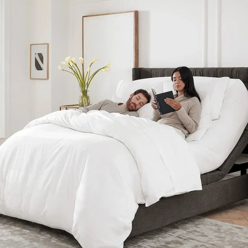 Sommier de lit massant réglable haut de gamme Nestl avec télécommande sans fil