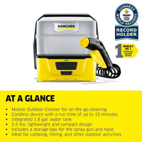Karcher OC 3 Plus Nettoyeur haute pression portable, nettoyeur mobile