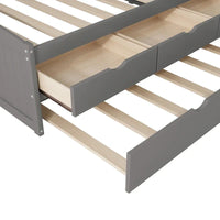 Lit capitaine en bois, format simple