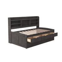 Lit capitaine en bois, format simple