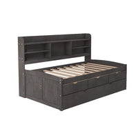 Lit capitaine en bois, format simple