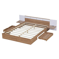 Lit plateforme queen-size avec tête de lit