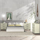 Ensemble de chambre à coucher 3 pièces de style campagnard - 2 tables de chevet et 1 commode