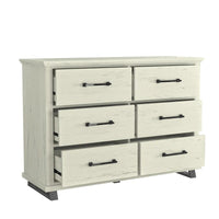 Ensemble de chambre à coucher 3 pièces de style campagnard - 2 tables de chevet et 1 commode