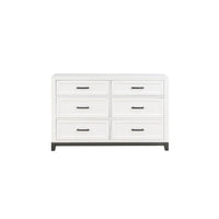 Ensemble de chambre à coucher plateforme de rangement moderne blanc 3 pièces Saratoga