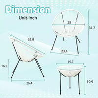 FDW Ensemble de Bistro 3 Pièces pour Patio, Chaises Acapulco, Élégant et Confortable avec Table en Verre, Mobilier d'Extérieur pour Patio Balcon, Blanc