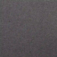 Lit plateforme Eliseo Mid-Century Modern en tissu gris foncé et bois finition noyer